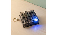Tactile Keyboard Fidget Keychain Satisfying Keyboard Presser Portable Fidget Keychain Clear for Travel