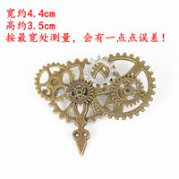 欧美外贸复古跨境胸针 蒸汽朋克齿轮翅膀胸针 亚马逊速卖通ebay