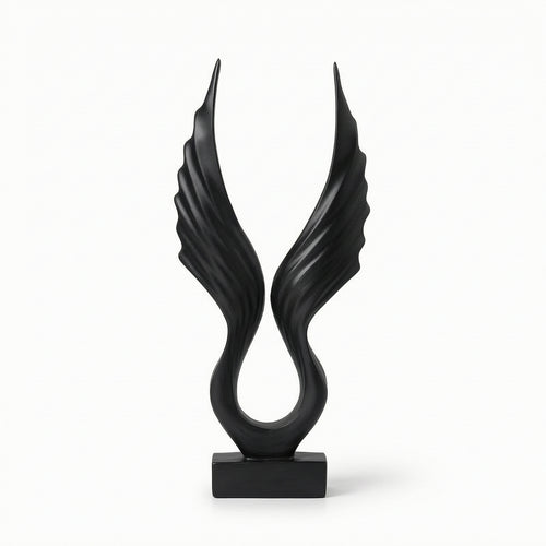 Wing Sculpture Minimalist Tabletop Sculpture Vertical for Living Room