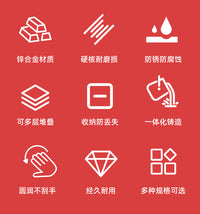 质保10年全金属螺丝盘合金防锈超耐用螺丝排列盘塑料方形M1.0-4.0