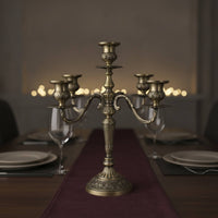 Five-Arm Candelabra Elegant Candlestick Stable for Dining Tables, Event Planners