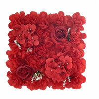 Rose Hydrangea Flower Wall Panel Dense Decorations Lifelike for Weddings