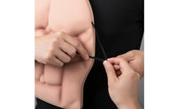 Wearable Muscle Chest Molded Foam Torso with Straps Lightweight Prop Realistic for Adults, Performers, Costume Parties, Stage Performances, Pranks