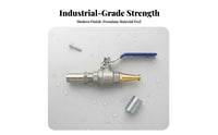Resistant Ball Valve Water Nozzle Leak-Proof High Pressure Spray Nozzle Ergonomic Grip for Firefighting, Farm Cleaning