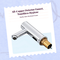 Motion sensor faucet, hot/cold, easy install