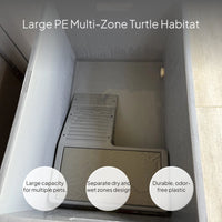 Turtle Habitat Plastic Enclosure with Basking Terrace