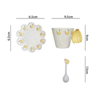 Banana Tableware Cream Ceramic Tableware Glazed