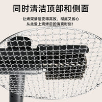 跨境新款清洁烧烤架电动烧烤刷重油污刷烧烤刷子烤架刷