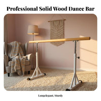 Freestanding Dance Barre Non-Slip Feet Freestanding Dance Bar Stable Design Portable Dance Bar for Dancers, Beginners