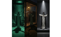 Halloween ghost Decoration Movingghost with Glowing Eyes Life-Size Decor for Creepy Dwelling