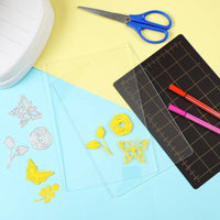 3 Pieces Die Mat with Guide Lines Machine Compatible Craft Accessory
