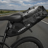 Cycle Rear Saddle Bag Waterproof Seat Bag Large Capacity Seat-Mounted for Cyclists, Commuters, Long-Distance Biking, Road Riding, Bikepacking