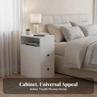 Narrow Drawer Chest Space-Saving Bedside Cabinet Slim dimension for Office, Closet