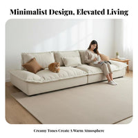 Sailboat Design Sofa Modern Minimalist aesthetic Couch abrasion-resistantResistant Living Room Seating for Cat Owners, Entertainers, Lounge Area, Apartment, Home