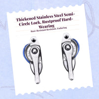 Sliding Pane Lock, Stainless Steel Security Lock, Easy to Install, Multi-Purpose for Home, Office, Patio Doors