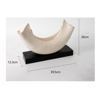 Boat Sculpture Contemporary Boat Statue Nautical for Art Collectors