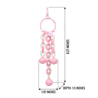 Parrot Toy Grinding Toy for Beak Health, Zinc Alloy Hanging Bell Chain for Caged Birds, Parakeet Toy and Cockatiel Toy Accessories