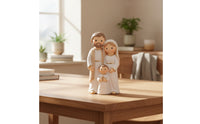 Holy Family Figurine Tabletop Nativity Figurine Resin Nativity Statue for Families, Collectors, Christmas Displays, Mantel, Shelves
