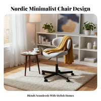 Lowspine Rolling Chair Thick Foam pad Office Furniture Easy Assembly