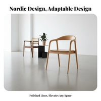 Upholstered Side Chair Modern Design Seating Furniture Minimalist Aesthetic Curved Backrest for Interior Designers