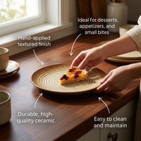 Retro Ceramic Plate, 15-15.9cm Diameter, Brown