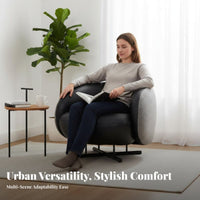 Suspended Armchair Minimalist Design Lounge Chair Modern Aesthetic Ergonomic Comfort for Homeowners, Interior Decorators