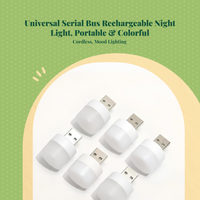 USB rechargeable dimmable night light