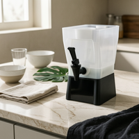 Beverage Dispenser Black Upright Beverage Dispenser Commercial Self-Service Drinkware