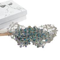 Crystal Hair Clip with Handwoven Texture, Luxury Top Clip for Women