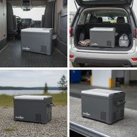 12 Volt Car Refrigerator Low-Noise Car Fridge with App Control Two-voltageVoltage Portable Refrigerator Compact for Campers, Road Trippers, Rv Travelers, Camping
