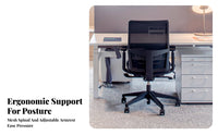 Ergonomic Task Chair Support Ergonomic Mesh spine wheel Adjustable Height Rolling Casters for Remote Workers, Study Room