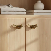 Bird Shaped Cabinet Knob Zinc Alloy Hollow Ball Cabinet Handle for Wardrobe