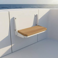 Foldable Teak Step Space Saving Watercraft Folding Easy Step to Stow for Yacht