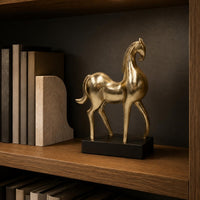 Abstract Horse Sculpture Detailed Sculpting Horse Sculpture Sleek Finish for Entryway, Bookshelf, Desk