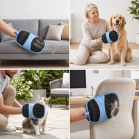 Pet Hair Removal Glove Breathable Pet Hair Removal Glove with Hanging Loop Multi-Surface for Dog Owners, Clothing, Sofas, Car Seats