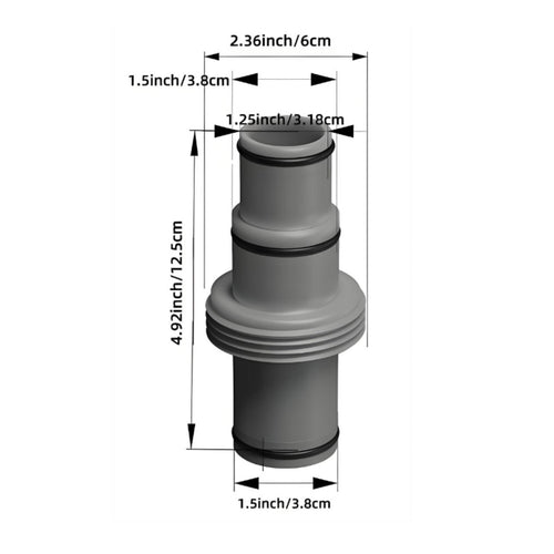 1.25in to 1.5in Adapter Stable Water Flow Pool Replacement Connector