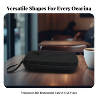 6-Hole Ocarina Bag Anti-Drop 12-Hole Ocarina Bag Triangular Flute Pouch Shockproof Musical Instrument Accessory Long-Lasting