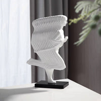 Modern Abstract Running Figure Sculpture Decor