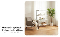 Japanese-Inspired Modular Display Rack Minimalist Design Bookcase Room Divider Function Shelving Unit Large Capacity for Design Enthusiasts, Students, Homeowners, Home Office, Study, Bedroom