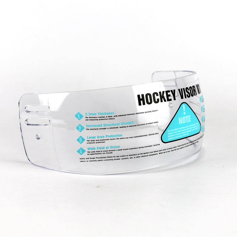 Roller Hockey Helmet Visor, PC Face Shield, Transparent Lens, Sports Protective Eyewear