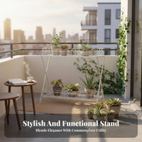 Multimulti-tiered Pot Stand Freestanding three-tier Etagere Space-Saving for Patio, Corner