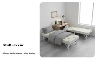 Folding bed with Mattress Foldable Design Portable Guest Bed Easy Assembly Sturdy Frame for Guests, Families, Home, Dormitory