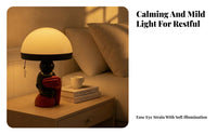 Sculptural Fungus-Shaped Table Lamp Decorative Fungus-Shaped Night Light