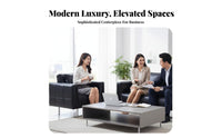 Light Luxury design 3-Piece Sofa and Table Set Modern Design Multi-Seater Guest Sofa Business Aesthetic Reception Seating long-lasting Construction for Visitors, Businesses, Corporate Buyers, Negotiation Room, Breakroom