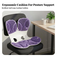 Universal Fit TPE Honeycomb Back Support Cushion Breathable Sedentary Relief Cushion Lightweight for Adults, Students, Classroom, Car, Floor