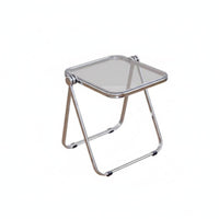 Transparent C-Shaped Table Minimalist design Home Furnishing Space-Saving