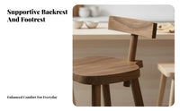 Bar Stool with Spinerest Modern Minimalist Design Counter Chair Nordic and Aesthetic Easy to Assemble for Adults, Householders