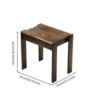 Solid Wood Stool Sturdy Small Table Low Seat for Entryway, Bedroom