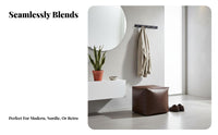 Square Pouf Multi-Functional Woven Pouf adaptable for Living Room, study alcove