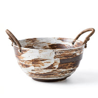 Handmade Ceramic Bowl, Vintage Green Glaze
